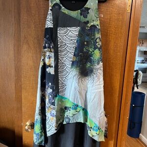 CITRON Floral Patchwork Sleeveless Dress